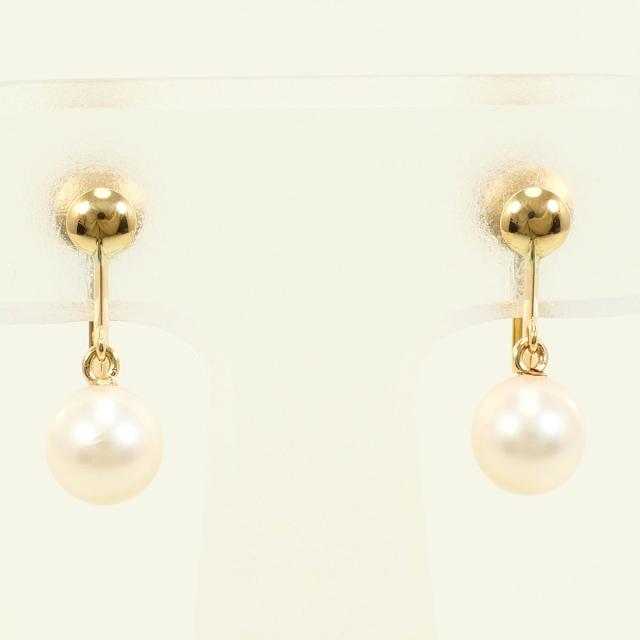 【通常価格より25%OFF】K18 18金 YG イエローゴールド イヤリング パール 総重量約1.6g 中古ジュエリー