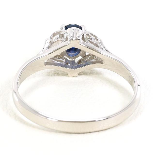PT900 プラチナ リング・指輪 10.5号 サファイア 0.30ct ダイヤ 0.03ct 