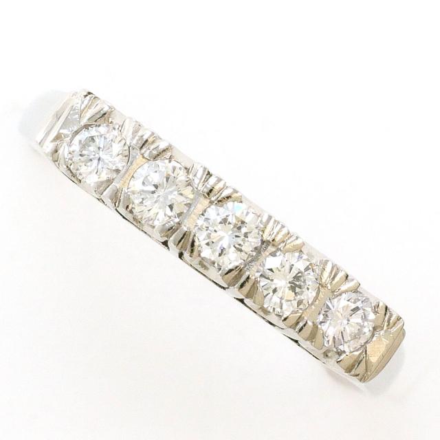 PT850 プラチナ リング・指輪 10.5号 ダイヤ 0.28ct 総重量約2.8g 中古ジュエリー