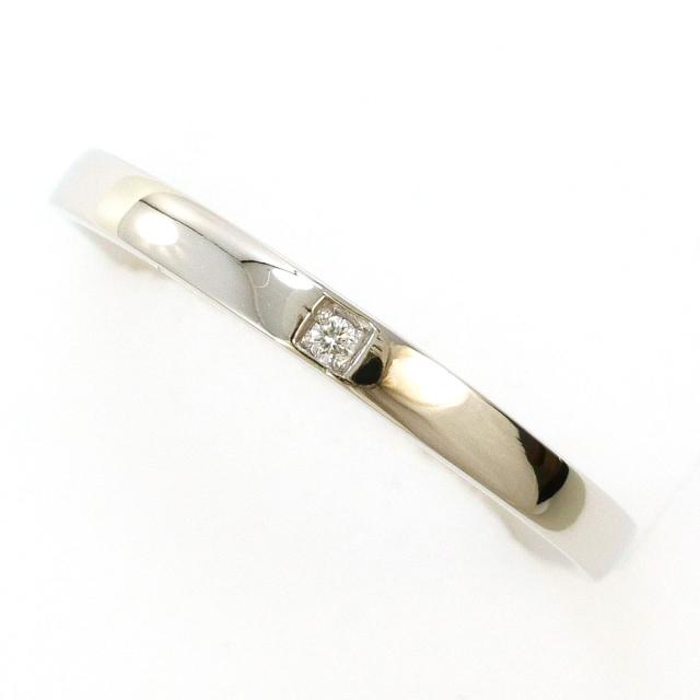 PT900 プラチナ リング・指輪 12号 ダイヤ 0.01ct 総重量約2.7g ジュエリー 中古