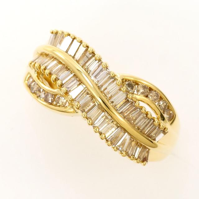 K18 18金 YG イエローゴールド リング・指輪 11.5号 ダイヤ 1.00ct 