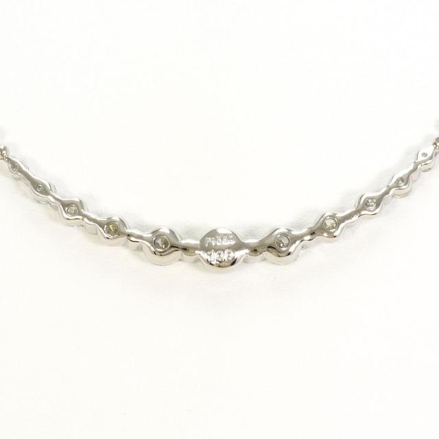 PT850 プラチナ ネックレス ダイヤ 1.00ct カード鑑別書 総重量約6.7g 約41cm 中古ジュエリー_2