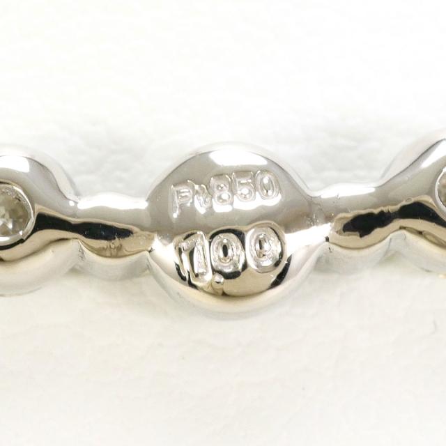 PT850 プラチナ ネックレス ダイヤ 1.00ct カード鑑別書 総重量約6.7g 約41cm 中古ジュエリー_3