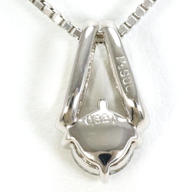 PT900 プラチナ PT850 プラチナ ネックレス ダイヤ 0.321ct VS2 鑑定書 総重量約2.8g 約40cm 中古ジュエリー_2