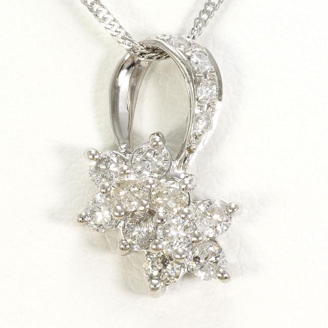 pt900 ダイヤモンドネックレス 0.50ct pt850 プラチナ Pt900 プラチナ 