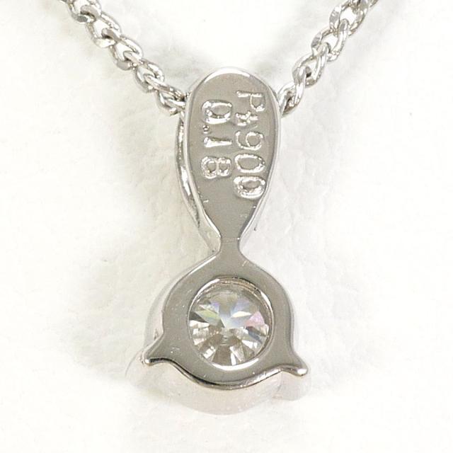 PT900 プラチナ PT850 プラチナ ネックレス ダイヤ 0.18ct 総重量約2.3g 約40cm 中古ジュエリー_2