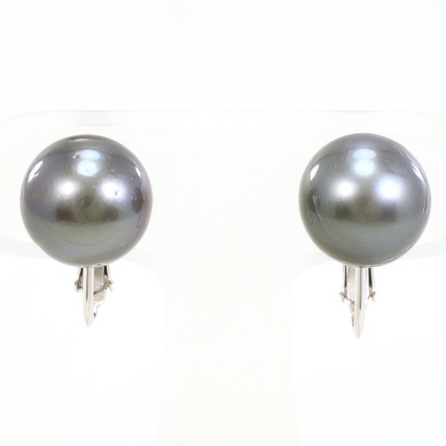 K14 14金 WG ホワイトゴールド イヤリング パール 総重量約4.9g 中古ジュエリー