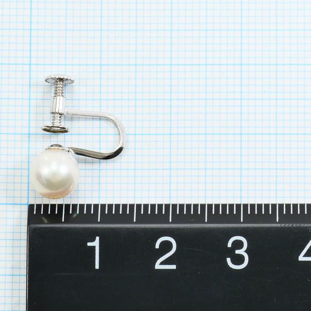 【通常価格より20%OFF】K14 14金 WG ホワイトゴールド イヤリング パール 総重量約1.8g 中古ジュエリー