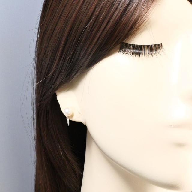 【通常価格より20%OFF】K14 14金 WG ホワイトゴールド イヤリング パール 総重量約1.8g 中古ジュエリー