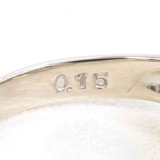 PT900 プラチナ リング・指輪 11号 ダイヤ 0.15ct 総重量約4.4g 中古ジュエリー_4