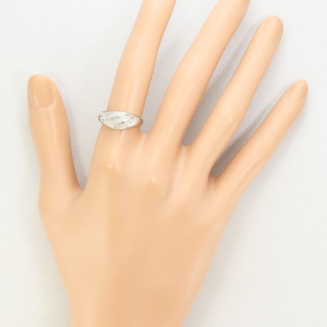 PT900 プラチナ リング・指輪 11号 ダイヤ 0.15ct 総重量約4.4g 中古ジュエリー_5