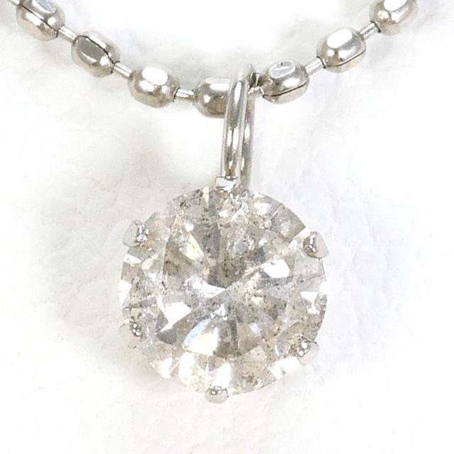 PT900 プラチナ PT850 プラチナ ネックレス ダイヤ 0.20ct 総重量約1.6g 約40cm 中古ジュエリー