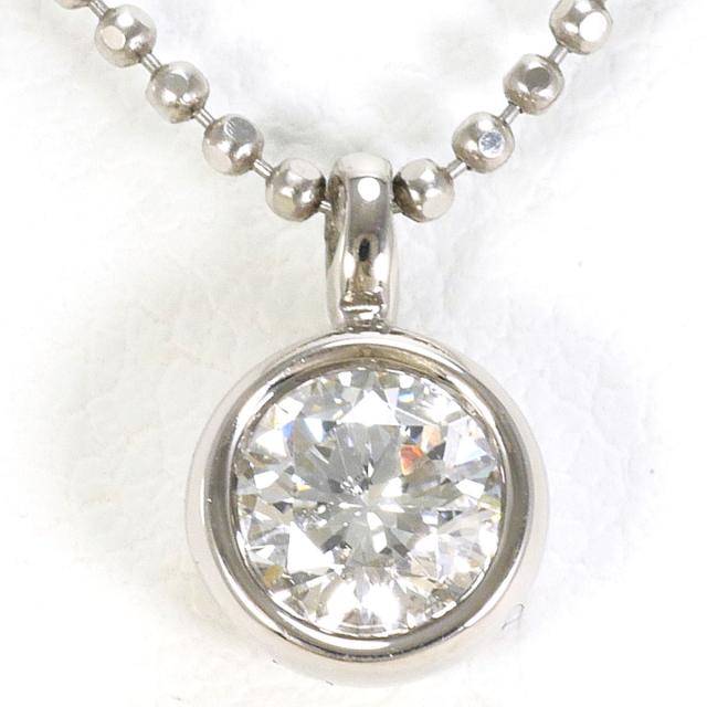 PT900 プラチナ PT850 プラチナ ネックレス ダイヤ 0.337ct SI2 鑑定書 総重量約3.6g 約39cm 中古ジュエリー