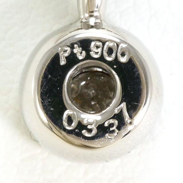 PT900 プラチナ PT850 プラチナ ネックレス ダイヤ 0.337ct SI2 鑑定書 総重量約3.6g 約39cm 中古ジュエリー_3