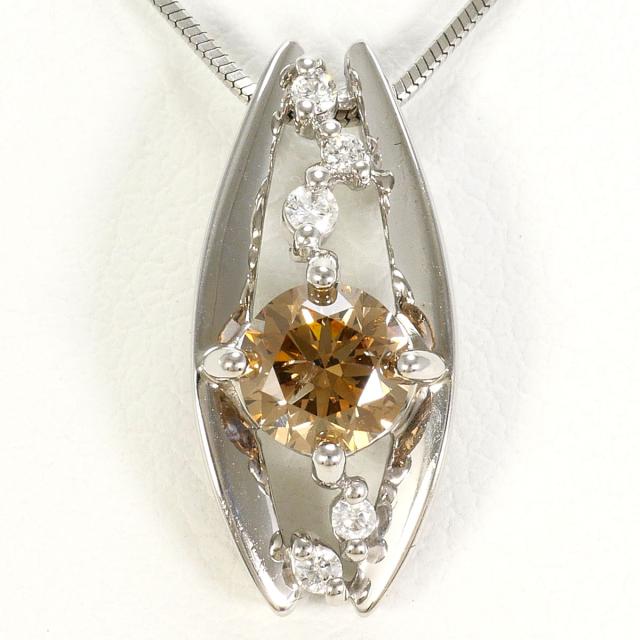 K18 18金 WG ホワイトゴールド ネックレス ダイヤ 0.50ct ダイヤ 0.05 