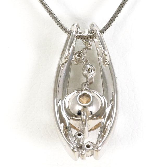 K18 18金 WG ホワイトゴールド ネックレス ダイヤ 0.50ct ダイヤ 0.05 