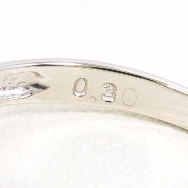 PT900 プラチナ リング・指輪 9号 ダイヤ 0.30 ct 総重量約2.7g 中古ジュエリー_4