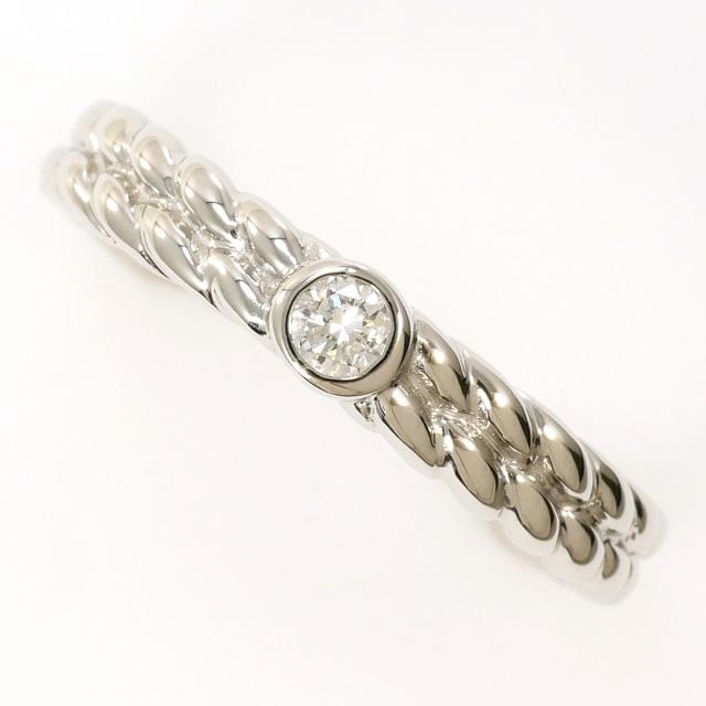 PT900 プラチナ リング・指輪 10号 ダイヤ 総重量約4.0g 中古ジュエリー