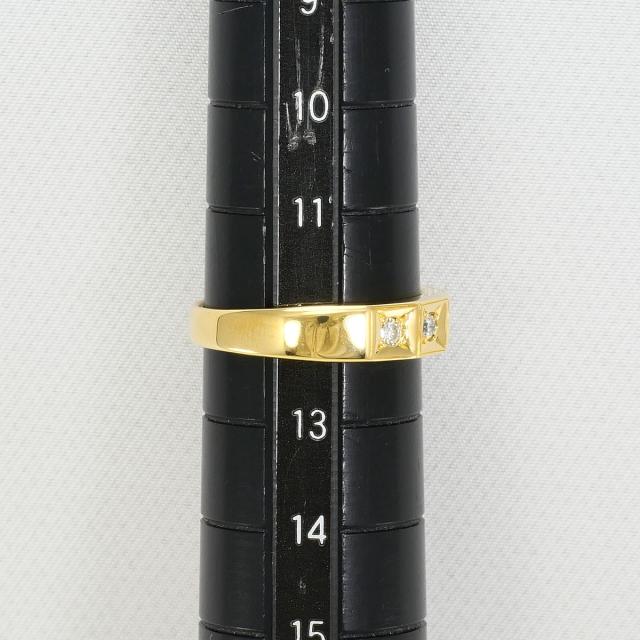 K18 18金 YG イエローゴールド リング・指輪 12号 ダイヤ 0.20ct 