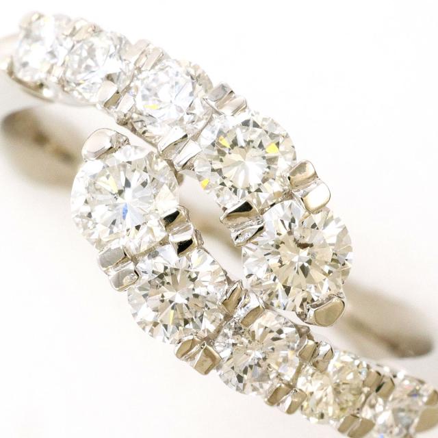 PT900 プラチナ リング・指輪 9号 ダイヤ 1.04ct カード鑑別書 総重量約5.3g 中古ジュエリー_1