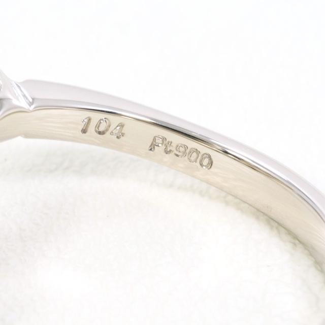 PT900 プラチナ リング・指輪 9号 ダイヤ 1.04ct カード鑑別書 総重量約5.3g 中古ジュエリー_4