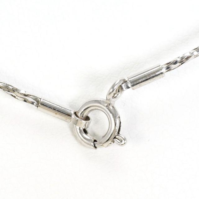 K18 18金 WG ホワイトゴールド ネックレス ダイヤ 0.20 ct 総重量約2.5g 約41cm 中古ジュエリー_3