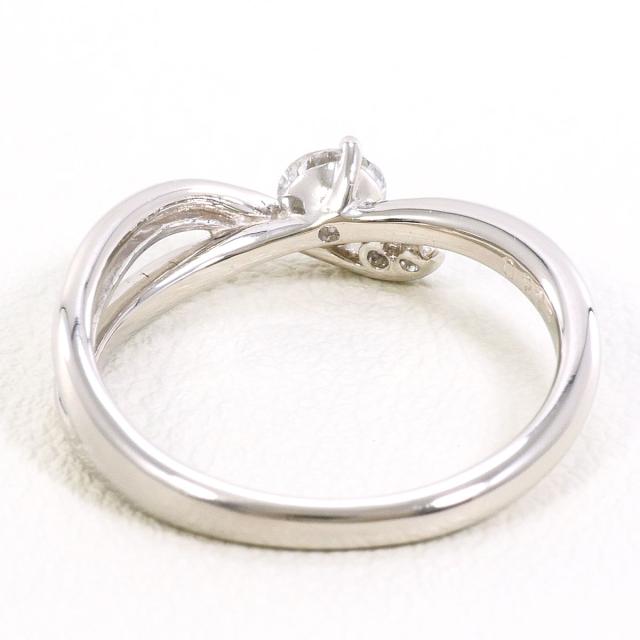 PT900 プラチナ リング・指輪 10号 ダイヤ 0.225ct ダイヤ 0.03ct SI2 鑑定書 総重量約3.9g 中古ジュエリー_3