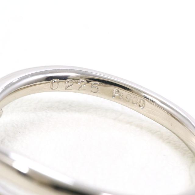 PT900 プラチナ リング・指輪 10号 ダイヤ 0.225ct ダイヤ 0.03ct SI2 鑑定書 総重量約3.9g 中古ジュエリー_5