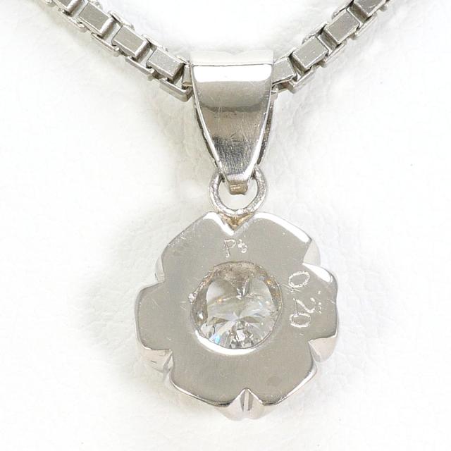 PT プラチナ PT850 プラチナ ネックレス ダイヤ 0.20ct SI2 鑑定書 総重量約10.2g 約40cm 中古ジュエリー_2