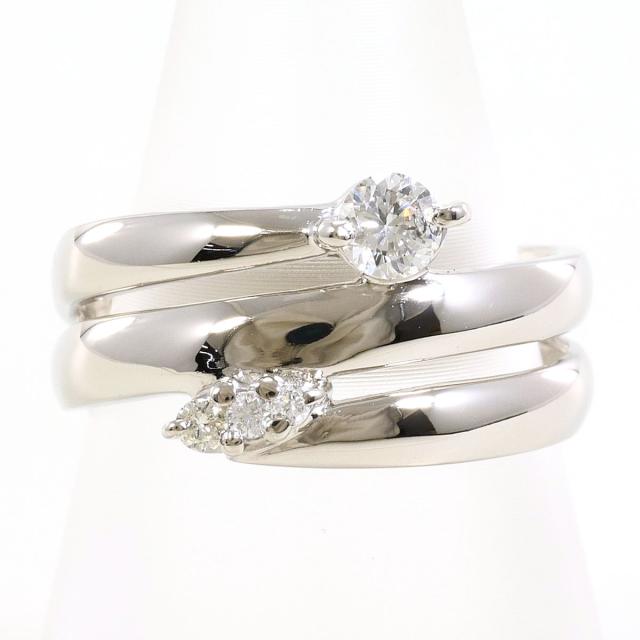 PT900 プラチナ リング・指輪 12号 ダイヤ 0.26 ct 鑑別書 総 PT900 プラチナ リング・指輪 12号 ダイヤ 0.26 ct 鑑別書 総