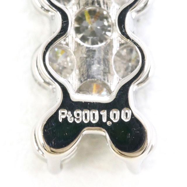 PT900 プラチナ PT850 プラチナ 首飾り 時刻表 1.00 コンピュータ断層撮影法 歌留多聞き分け書 総掛け目約4.0g 約45糎 中古宝飾品