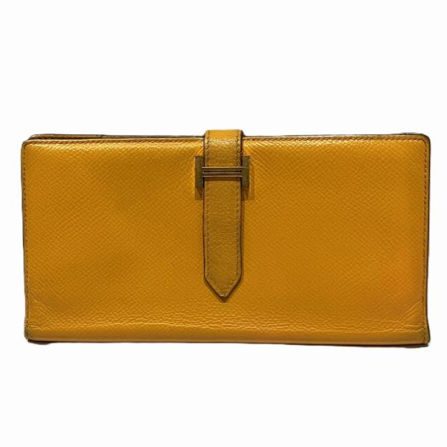 エルメス スフレ ベアン 長財布 ヴォーエプソン ユニセックス 【中古】