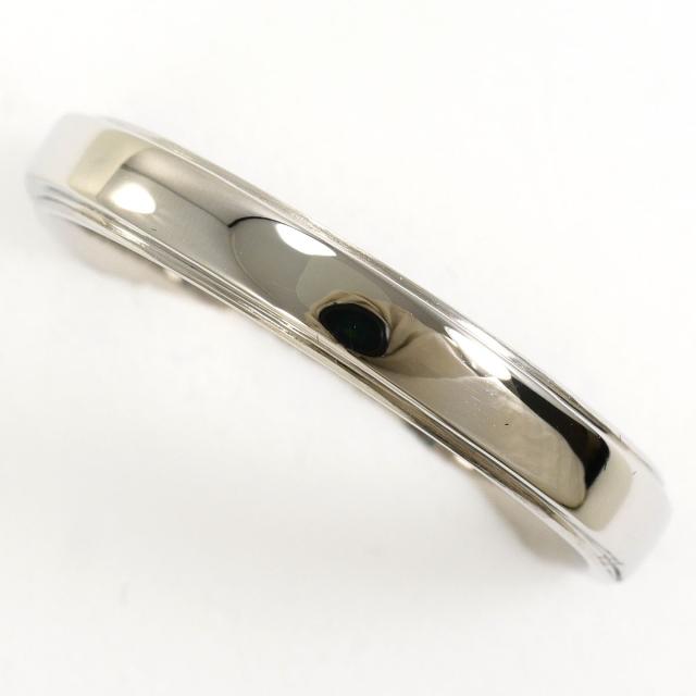 PT950 プラチナ リング・指輪 17号 ブルーダイヤ 総重量約6.0g 中古ジュエリー