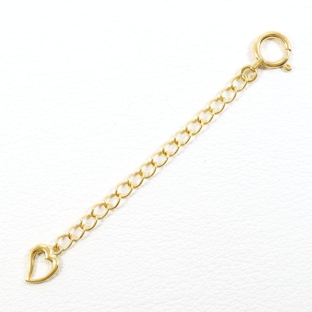 K18 18金 YG イエローゴールド アジャスター 総重量約0.6g 約5cm レディース 【中古】