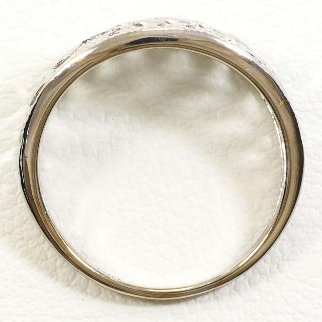 K10 10金 WG 白いことゴールド 輪っか・指環 10.5号 総掛け目約1.8g 中古宝飾品