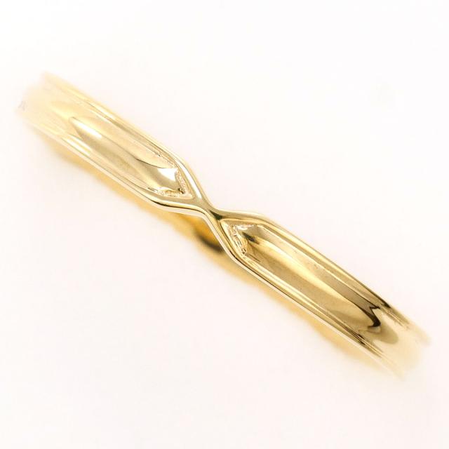 K10 10金 YG 黄色ゴールド 輪っか・指環 16号 総掛け目約1.7g 中古宝飾品