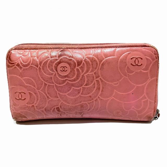 み*―様 売り切りセール【ダメージあり】CHANEL カメリア　長財布 シャネル カメリア 長財布 レザー レディース 【中古】 【公式通販】