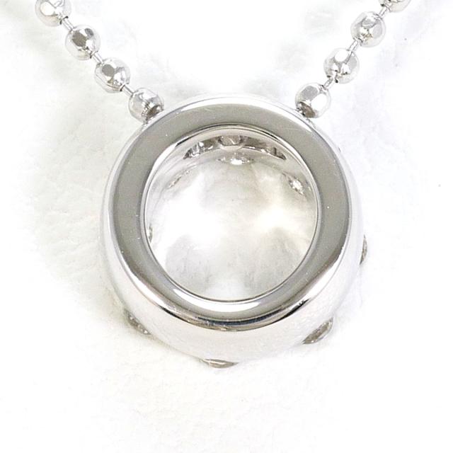 K18 18金 WG ホワイトゴールド ネックレス ダイヤ 0.11 ct 総重量約2.7g 約40cm 中古ジュエリー_2