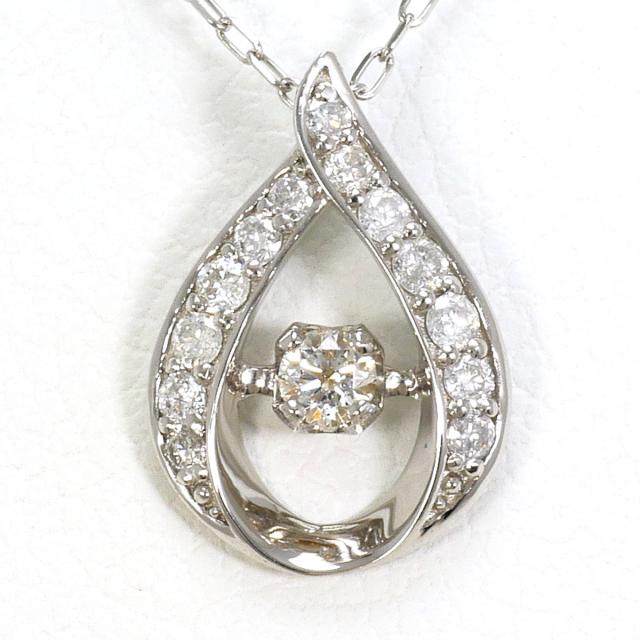 PT900 プラチナ PT850 プラチナ ネックレス ダイヤ 0.15 ct 総重量約 