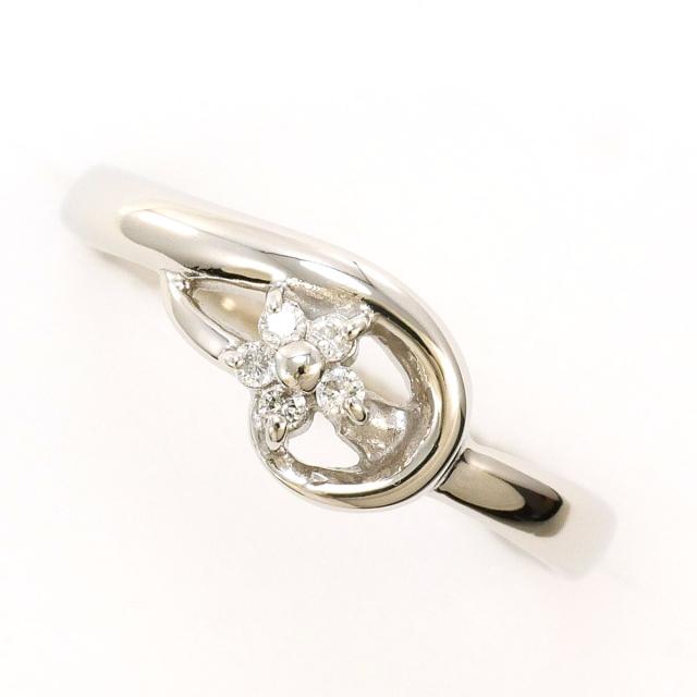 【通常価格より30%OFF】PT900 プラチナ リング・指輪 7号 ダイヤ 0.04ct 総重量約1.9g 中古ジュエリー