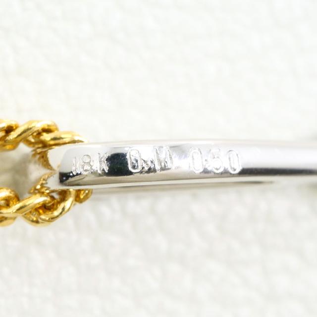 K18 18金 YG イエローゴールド ネックレス 合成サファイア 0.11ct ダイヤ 0.50ct 総重量約6.7g 約40cm 中古ジュエリー_3