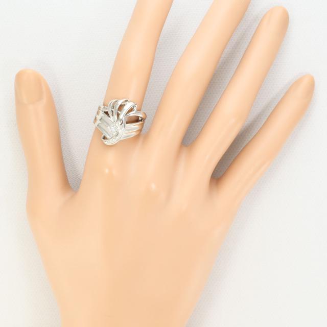 PT900 プラチナ リング・指輪 12.5号 ダイヤ 0.20ct カード鑑別書 総重量約8.3g 中古ジュエリー_6