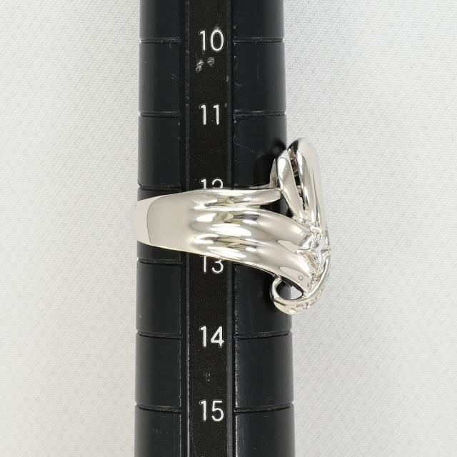 PT900 プラチナ リング・指輪 12.5号 ダイヤ 0.20ct カード鑑別書 総重量約8.3g 中古ジュエリー_7