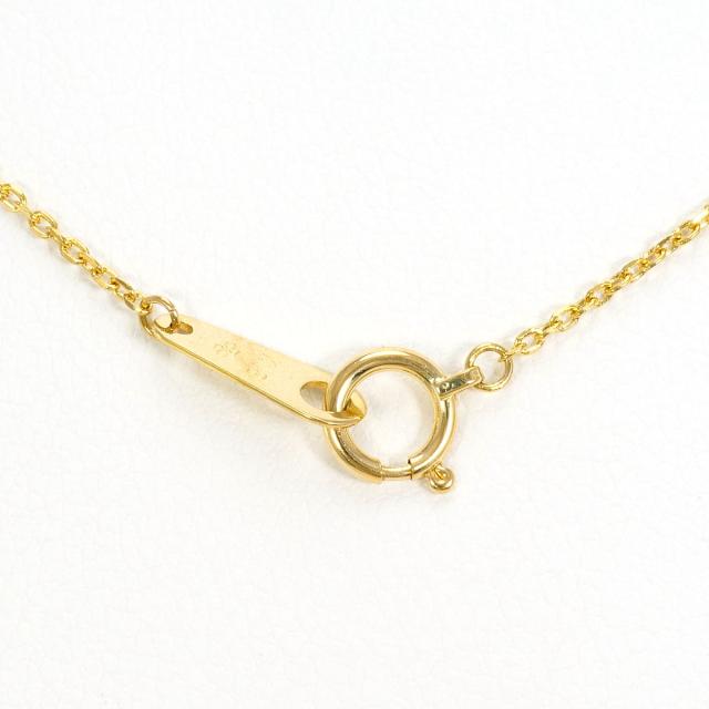 K18 18金 YG イエローゴールド ネックレス ダイヤ 0.18ct カード鑑別書 総重量約4.1g 約37cm 中古ジュエリー_4