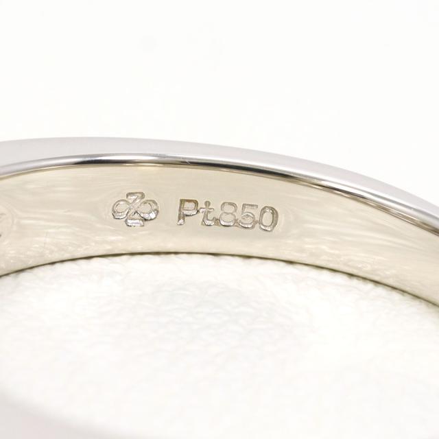 PT850 プラチナ リング・指輪 16号 ダイヤ  0.84ct カード鑑別書 総重量約7.1g 中古ジュエリー_4