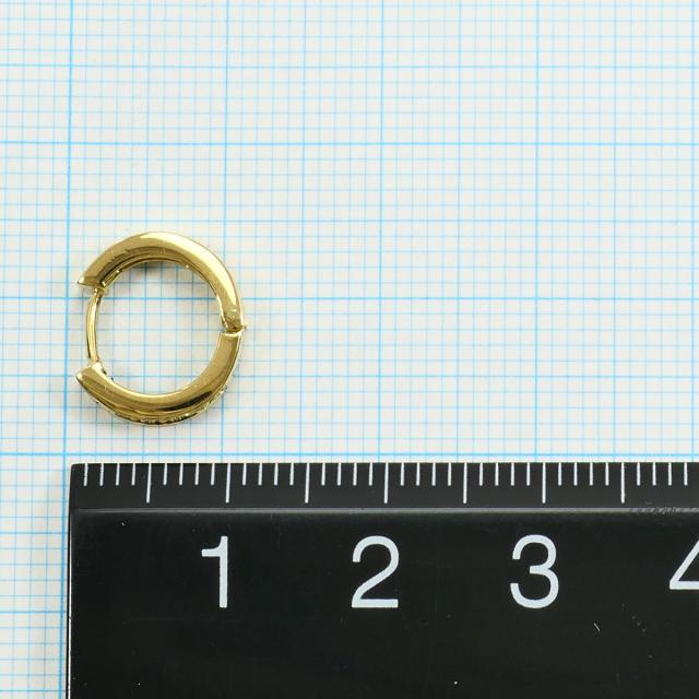 K18 18金 YG イエローゴールド ピアス ダイヤ 0.06ct 総重量約2.4g 中古ジュエリー_2
