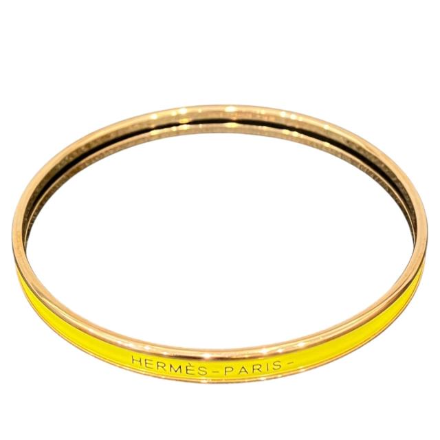 エルメス エナメルブレスレット ユニ バングル　アクセサリー GP エナメル 中古