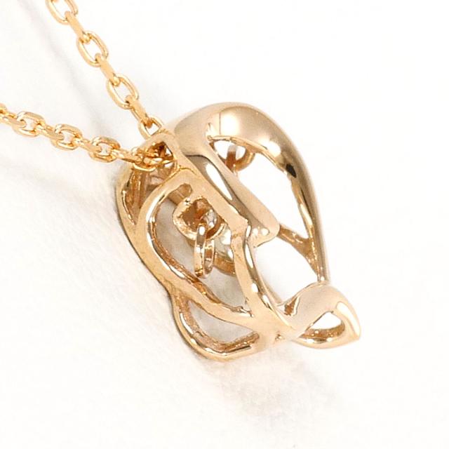 K18PG ネックレス ダイヤモンド 0.07ct 総重量約1.0g 約39cm 【公式通販】
