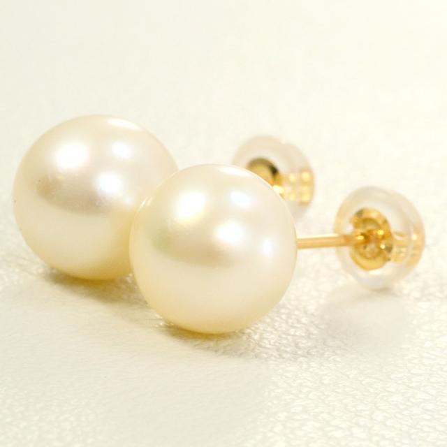 K18 18金 YG イエローゴールド ピアス パール 総重量約1.6g 中古ジュエリー