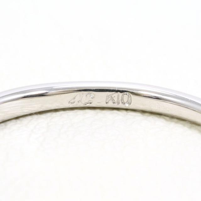 ヨンドシー K10 10金 WG ホワイトゴールド リング・指輪 8号 ダイヤ 総重量約1.2g 中古ジュエリー_3